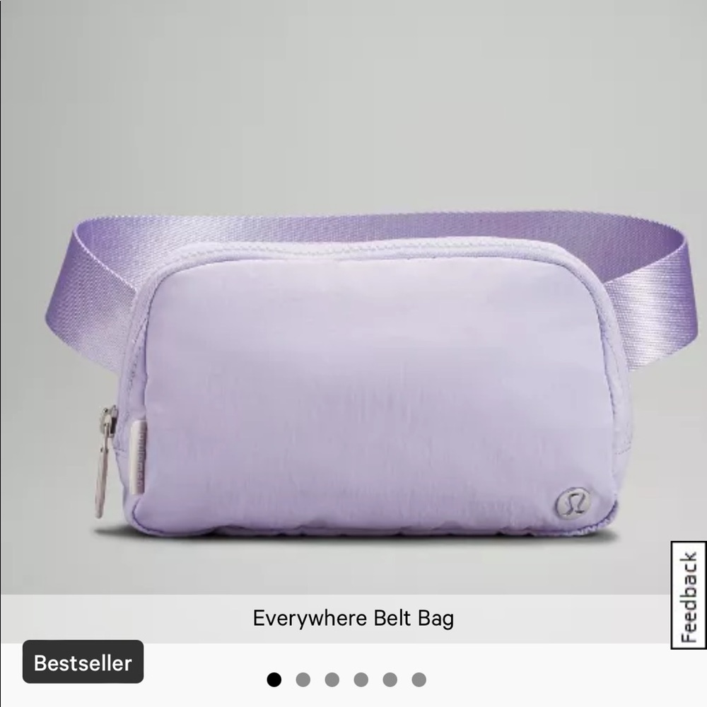 Lululemon everywhere belt bag in lavender fog nwot